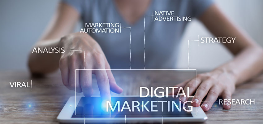 Imagen de elementos de marketing digital